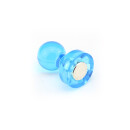 Neodymium Pinboard Magnets transparent Ø11x17 mm - Blue