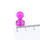 Neodym Kegelmagnete transparent Ø11x17 mm - Pink