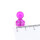 Neodym Kegelmagnete transparent 11x17 mm - Pink