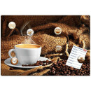 Magnetic pinboard Coffee Pot 60x40 cm incl. 6 magnets