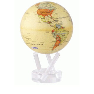 MOVA Globe Magic Floater Antique Design silently rotating Globe 6"