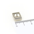 Neodymium flat pot magnets rectangular 10 x 13,5 x 5 mm...