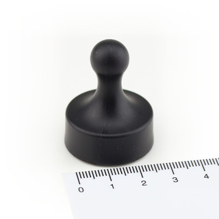 Neodymium Pinboard Magnets big Ø29x38 mm - Black