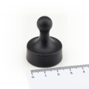 Neodymium Pinboard Magnets big Ø29x38 mm - Black