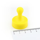 Neodymium Pinboard Magnets big Ø29x38 mm - Yellow