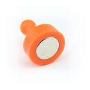 Neodymium Pinboard Magnets big Ø29x38 mm - Orange