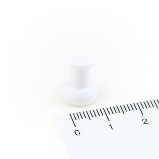 Neodymium Pin Magnet Ø10x14 mm - White