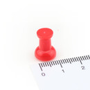 Neodymium Pin Magnet Ø10x14 mm - Red