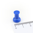Neodymium Pin Magnet Ø10x14 mm - Blue