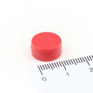 Neodymium Memo Magnet Ø12x6 mm - Red