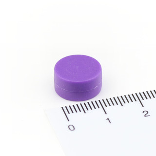 Neodymium Memo Magnet Ø12x6 mm - Purple
