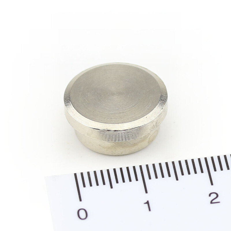 Neodym Memomagnete aus Stahl Ø16x7 mm