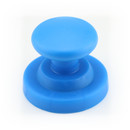 Hook magnet rubbered with neodymium swiveling Ø53 mm - Blue