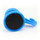 Hakenmagnet gummiert mit Neodym drehbar Ø53 mm - Blau