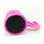 Hook magnet rubbered with neodymium swiveling Ø53 mm - Pink