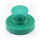 Hook magnet rubbered with neodymium swiveling Ø68 mm - Green