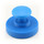Hakenmagnet gummiert mit Neodym drehbar Ø68 mm - Blau
