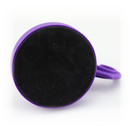 Hook magnet rubbered with neodymium swiveling Ø68 mm - Purple