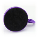 Hook magnet rubbered with neodymium swiveling Ø68 mm - Purple - holds approx. 18 kg