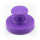 Hook magnet rubbered with neodymium swiveling Ø68 mm - Purple - holds approx. 18 kg