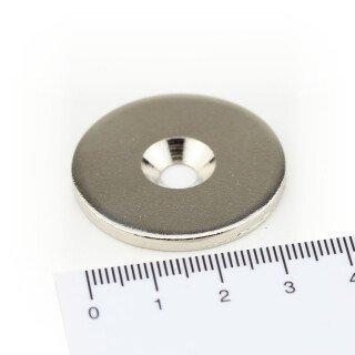 Metal plate for Screwing Ø34x3 mm