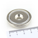 Neodymium flat pot magnets Ø36x8 mm, with...