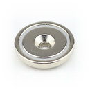 Neodymium flat pot magnets Ø36x8 mm, with...