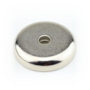 Neodymium flat pot magnets Ø36x8 mm, with counterbore 36 kg / 360 N