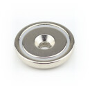 Neodymium flat pot magnets 36x8 mm, with counterbore 36 kg / 360 N