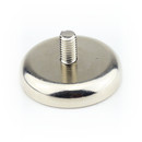 Neodymium flat pot magnets Ø36x8 mm, with threaded neck - 41 kg / 410 N