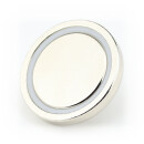 Neodymium flat pot magnets Ø42x9 mm, with threaded neck - 68 kg / 680 N