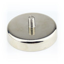 Neodymium flat pot magnets Ø75x18 mm, with...