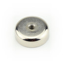 Neodymium flat pot magnets Ø20x7 mm, with internal thread - 8 kg / 80 N