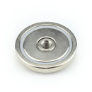 Neodymium flat pot magnets Ø36x8 mm, with internal thread - 40 kg / 400 N