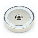 Neodymium flat pot magnets Ø60x15 mm, with...