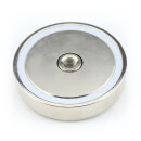 Neodymium flat pot magnets Ø75x18 mm, with...