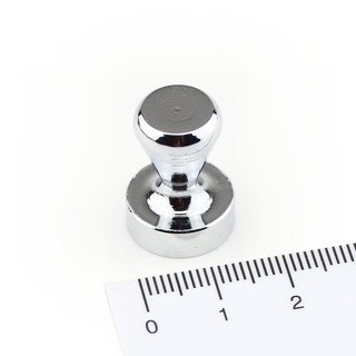 Neodym Kegelmagnete aus Stahl Ø15x21 mm Chrom