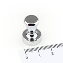 Neodymium memo magnet with steel case Ø15x21 mm...