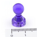 Neodymium Pinboard Magnets transparent Ø11x17 mm - Purple