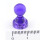 Neodymium Pinboard Magnets transparent Ø11x17 mm - Purple