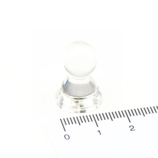 Neodym Kegelmagnete transparent Ø15x21 mm Weiß