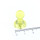 Neodym Kegelmagnete transparent 15x21 mm Gelb