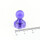 Neodym Kegelmagnete transparent 15x21 mm Lila