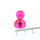 Neodym Kegelmagnete transparent Ø15x21 mm Pink