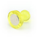 Neodymium Pinboard Magnets transparent Ø21x26 mm Yellow