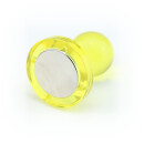 Neodymium Pinboard Magnets transparent Ø27,5x33 mm Yellow