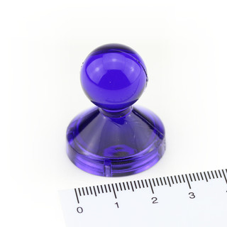 Neodymium Pinboard Magnets transparent Ø27,5x33 mm Purple