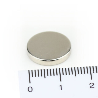 Neodymium Magnets Ø15x2,5 NdFeB N35 - pull force 3,2 kg