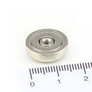 Neodymium flat pot magnets Ø 16 x 5 mm, with internal thread - 5 kg / 50 N