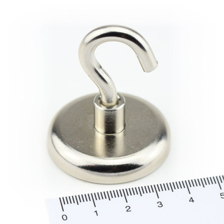Neodym Magnethaken Hakenmagnete Halter Traglast bis zu 63kg 4 Größe Silber 